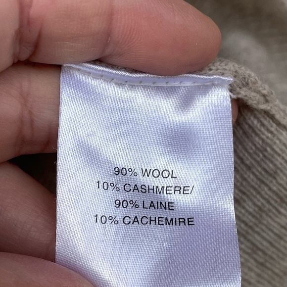 The Westside Cashmere Wool Crew neck sweater beige size XS - Picture 7 of 8